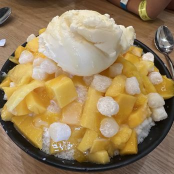 Pho Kitchen - Mango mochi sulbing with ice cream and condensed milk. Sooo good, big portion for 2-3 people to share. - Vietnamese Near Me - San Jose, California Pho Kitchen - Mango mochi sulbing with ice cream and condensed milk. Sooo good, big portion for 2-3 people to share. - Vietnamese Near Me - San Jose, California