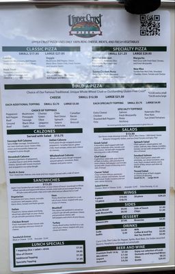 Menu photo 1 Upper Crust Pizza Santa Fe, NM