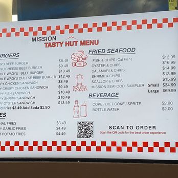 Mission Tasty Hut - Menu - Seafood Near Me - Fremont, California Mission Tasty Hut - Menu - Seafood Near Me - Fremont, California