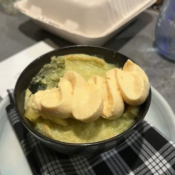 Lineage - Pandan Bread Pudding - Asian Fusion Near Me - Wailea, Hawaii Lineage - Pandan Bread Pudding - Asian Fusion Near Me - Wailea, Hawaii