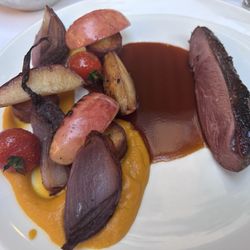 Honey-roasted breast of duck