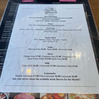 Madres Brunch - Coffee & Tea Near Me - Rancho Cucamonga, California