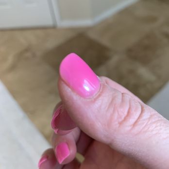 Malibu Nails Spa Marcel Center - Already cracked after just a day - Nail Salons Near Me - Conroe, Texas