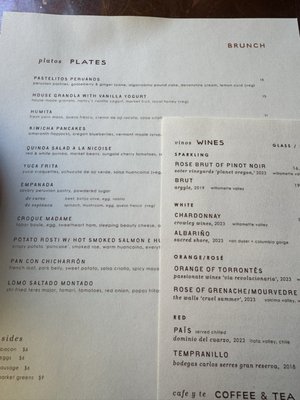 Menu photo 8 Andina Portland, OR
