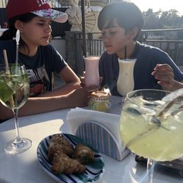The gratis snacks, kids milkshakes and our cocktails - that's the limoncello and tonic The gratis snacks, kids milkshakes and our cocktails - that's the limoncello and tonic