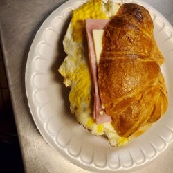 Homestyle Donuts - Ham egg &cheese croissants