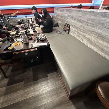 Ohgane Korean BBQ - Strangely deep booth seats - Korean Near Me - Rancho Cordova, California