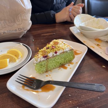 Sheeba Restaurant- Canton - Pistachio cake - Mediterranean Near Me - Canton, Michigan