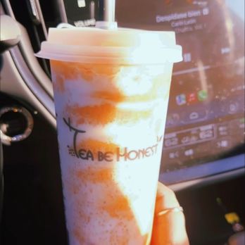 Tea Be Honest - Large blended THAI TEA - Bubble Tea Near Me - Hemet, California