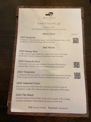 Menu photo 8 Raven's Reach Winery Sutter Creek, CA Menu photo 8 Raven's Reach Winery Sutter Creek, CA