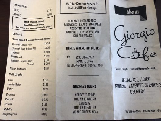 Menu photo 3 Giorgio Cafe Miami, FL Menu photo 3 Giorgio Cafe Miami, FL