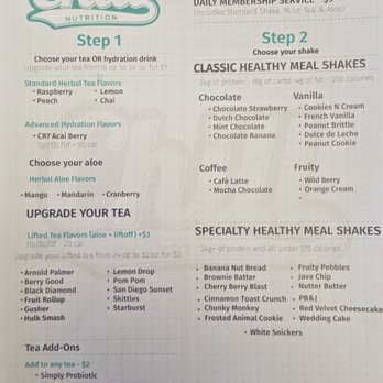 Chill Nutrition - Chill Nutrition menu.....so bomb!! - Weight Loss Centers Near Me - Lodi, California