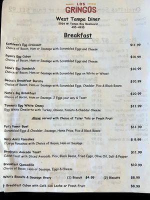 Menu photo 5 Los Gringos Tampa Tampa, FL Menu photo 5 Los Gringos Tampa Tampa, FL
