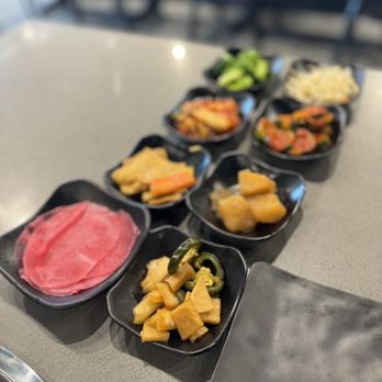 Ember Korean BBQ - Banchan assortment - Korean Near Me - Elk Grove, California Ember Korean BBQ - Banchan assortment - Korean Near Me - Elk Grove, California