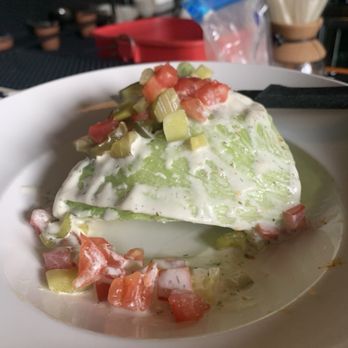 Julep - Vegan wedge salad.... With...chopped pickles, tomatoes and...celery? - Southern Near Me - Ellensburg, Washington Julep - Vegan wedge salad.... With...chopped pickles, tomatoes and...celery? - Southern Near Me - Ellensburg, Washington