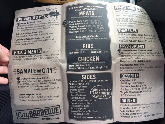 Menu photo 5 City Barbeque Beavercreek, OH Menu photo 5 City Barbeque Beavercreek, OH