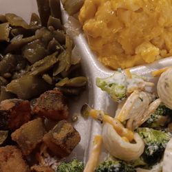 Hour Place - It's never easy choosing which vegetables/sides you want!