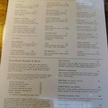 Bone Kettle - Menu as of 03.12.2023 - Breakfast & Brunch Near Me - Pasadena, California