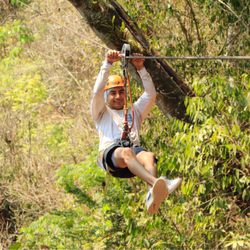 Canopy River Park - Zip lines where supper fun and caught a lot of speed