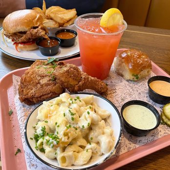 Honeymoon Chicken - 2 2 pc Dark (drum and thigh Mac and Cheese - Chicken Shop Near Me - Washington, DC, District of Columbia Honeymoon Chicken - 2 2 pc Dark (drum and thigh Mac and Cheese - Chicken Shop Near Me - Washington, DC, District of Columbia