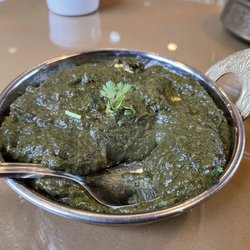Taj Grill Indian Cuisine - Saag Paneer (spinach & cubed Indian cheese)