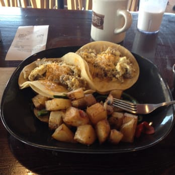 Elote Mexican Kitchen - Breakfast tacos with sausage. Potatoes on side. - Mexican Near Me - Keller, Texas Elote Mexican Kitchen - Breakfast tacos with sausage. Potatoes on side. - Mexican Near Me - Keller, Texas
