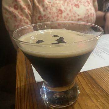 It's a Southern thing: Kitchen and Bar - Espresso martini that the waitress said was not a mix. It tasted like it was. - Southern Near Me - Durham, North Carolina It's a Southern thing: Kitchen and Bar - Espresso martini that the waitress said was not a mix. It tasted like it was. - Southern Near Me - Durham, North Carolina
