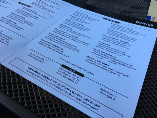 Menu photo 4 Sole' Restaurant Waterloo, ON
