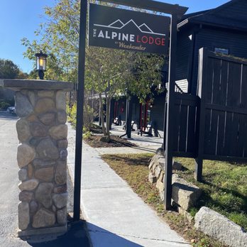 Alpine Lodge - A view from the back. - Ski Resorts Near Me - North Creek, New York