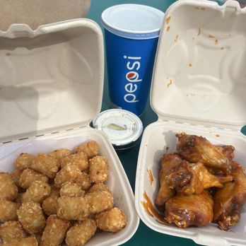 Wing Zone Hot Chicken & Wings - Spicy peach 6 Piece - Chicken Wings Near Me - Yuba City, California