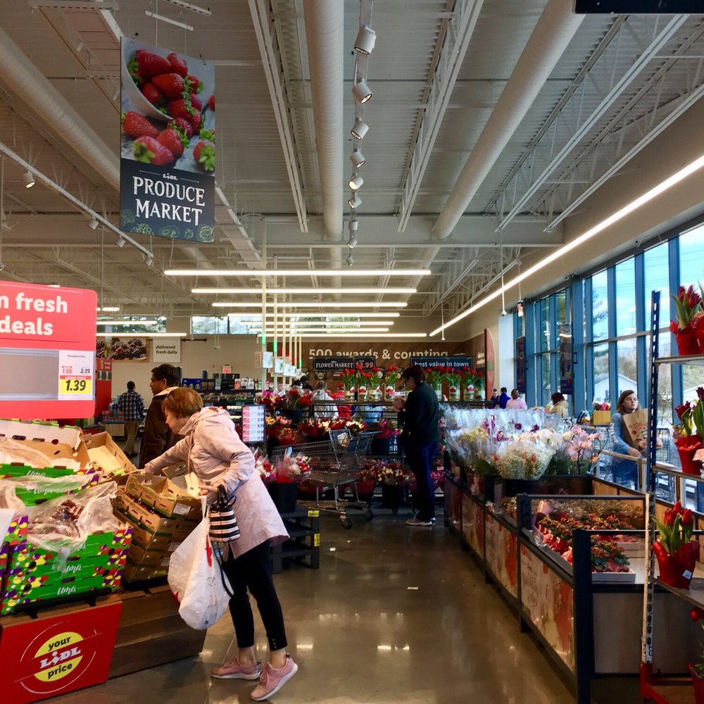 Lidl - You will not see Lidl spraying water on vegetables and fruits to keep it from going bad. More natural lights in the store. - Grocery Near Me - Dover, Delaware Lidl - You will not see Lidl spraying water on vegetables and fruits to keep it from going bad. More natural lights in the store. - Grocery Near Me - Dover, Delaware