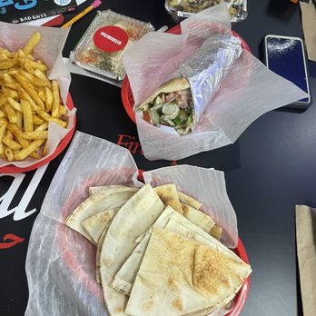Fire Up Halal Grill - Pita, Falafel Wrap, fries - - Halal Near Me - Tampa, Florida