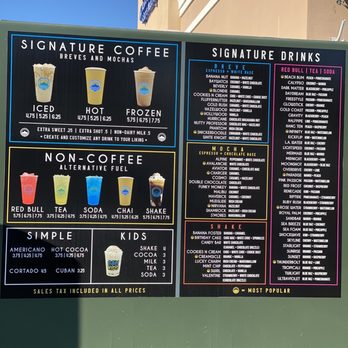CALI COFFEE - menu - Coffee & Tea Near Me - Davie, Florida