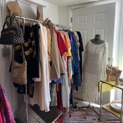 Avenues Dry Goods - Vintage clothing for sale in the adjoining room