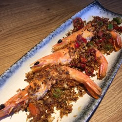 Vijfnulvijf - Garlic panko shrimps