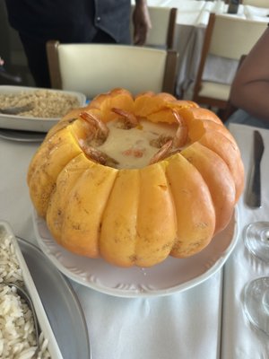 Photo of Bar Urca - Rio de Janeiro, RJ, BR. Shrimp in pumpkin