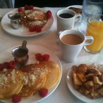 Zakes Cafe - Brunch - lemon Carmel pancakes and mouth watering home fries - New American Near Me - Fort Washington, Pennsylvania Zakes Cafe - Brunch - lemon Carmel pancakes and mouth watering home fries - New American Near Me - Fort Washington, Pennsylvania