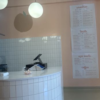 Whata Peach - Register,menu,kitchen and decor - Juice Bars & Smoothies Near Me - Granada Hills, California