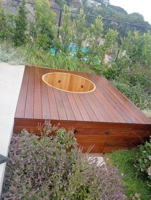 Custom IPE Wood Deck & Spa - Custom IPE Wood Deck & Spa Custom IPE Wood Deck & Spa - Custom IPE Wood Deck & Spa