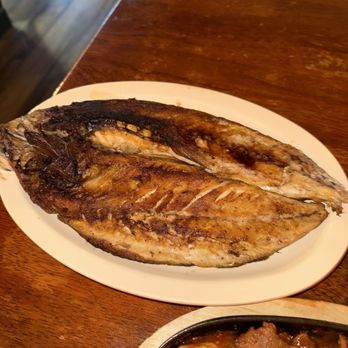 Arirang Korean Restaurant - Enormous grilled mackerel - Korean Near Me - San Antonio, Texas