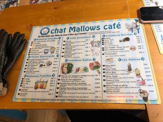 Menu photo 2 Chat Mallows Café Paris, 75 Menu photo 2 Chat Mallows Café Paris, 75