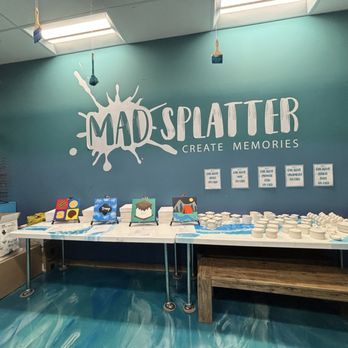 Mad Splatter - Girl Scout themed ceramics - Paint-Your-Own Pottery Near Me - Apex, North Carolina