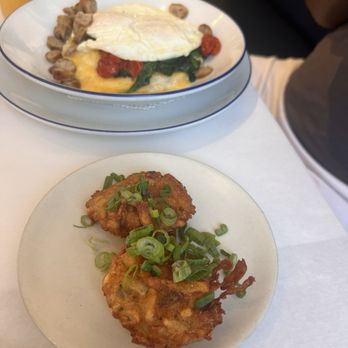 Buttermilk Kitchen - Grit bowl and hash browns fritters - Breakfast & Brunch Near Me - Atlanta, Georgia Buttermilk Kitchen - Grit bowl and hash browns fritters - Breakfast & Brunch Near Me - Atlanta, Georgia