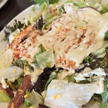 Pappadeaux Seafood Kitchen - Salmon Dinner Salad (Serves 4-6) with Salmon - Seafood Near Me - Phoenix, Arizona Pappadeaux Seafood Kitchen - Salmon Dinner Salad (Serves 4-6) with Salmon - Seafood Near Me - Phoenix, Arizona