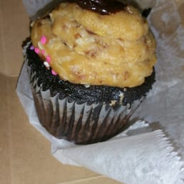 German Chocolate Cupcake