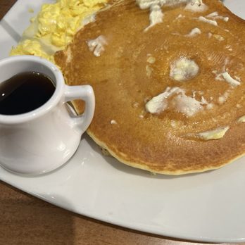 Silver Diner - Pancakes and eggs with soft whipped butter- yummy - Diners Near Me - Fredericksburg, Virginia