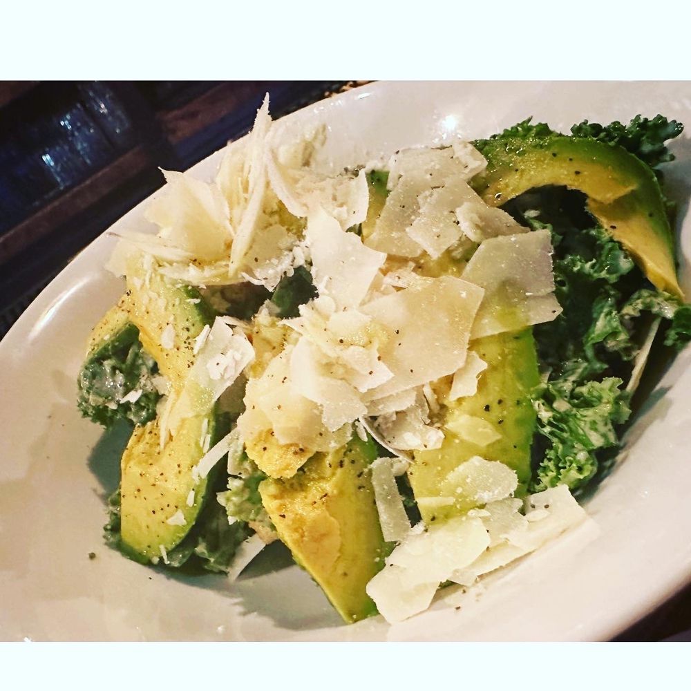 Skytown - Kale and Avocado Caesar Salad - New American Near Me - Brooklyn, New York Skytown - Kale and Avocado Caesar Salad - New American Near Me - Brooklyn, New York