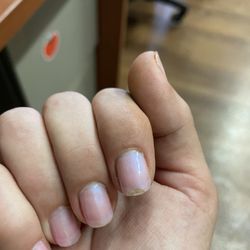 Kunia Nail Center - Chipped gel manicure