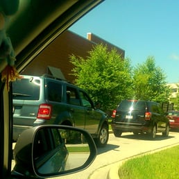 The morning drive thru can get super long on weekdays!