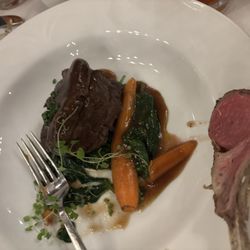 The Ice House Daniel - Filet with a lamb pop.